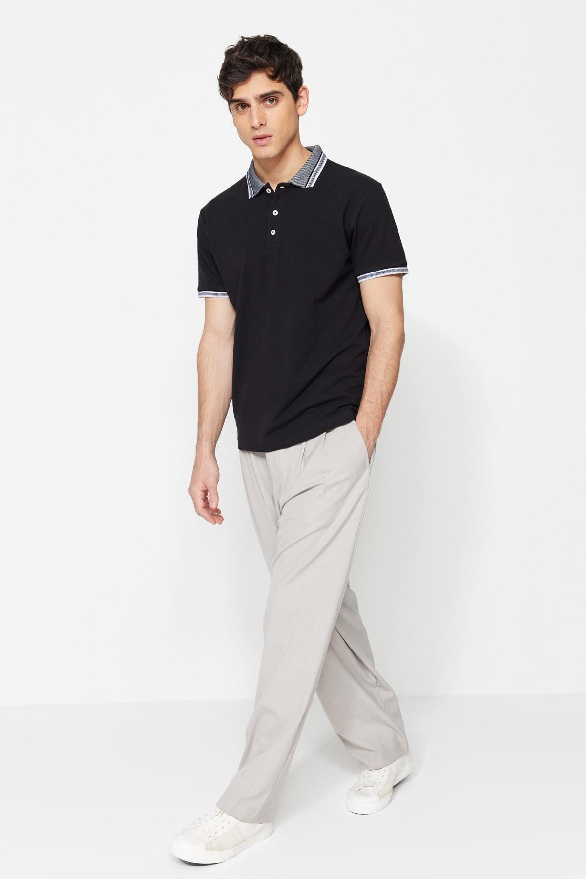 Black Polo T-Shirt, , large image number 4