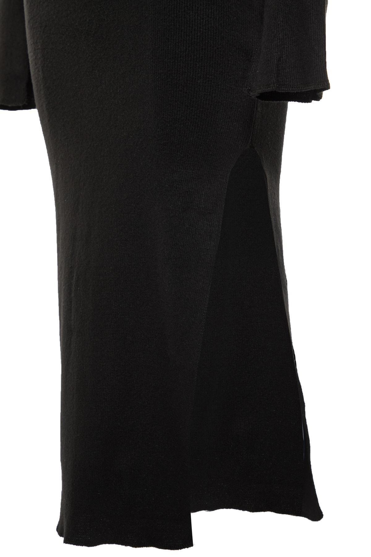 Black Fitted Bodycon Dress, , large image number 8