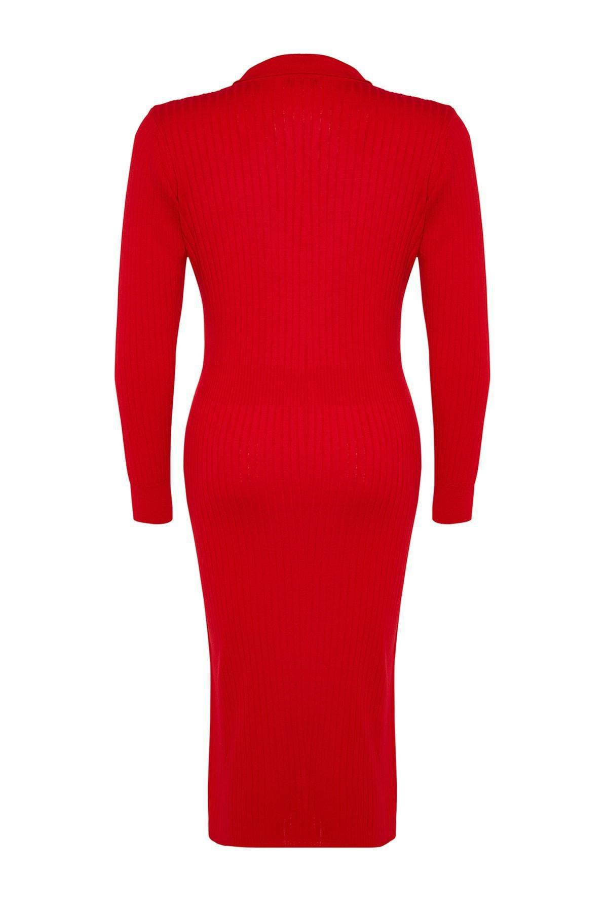 Red Bodycon Plus Size Dress, , large image number 6