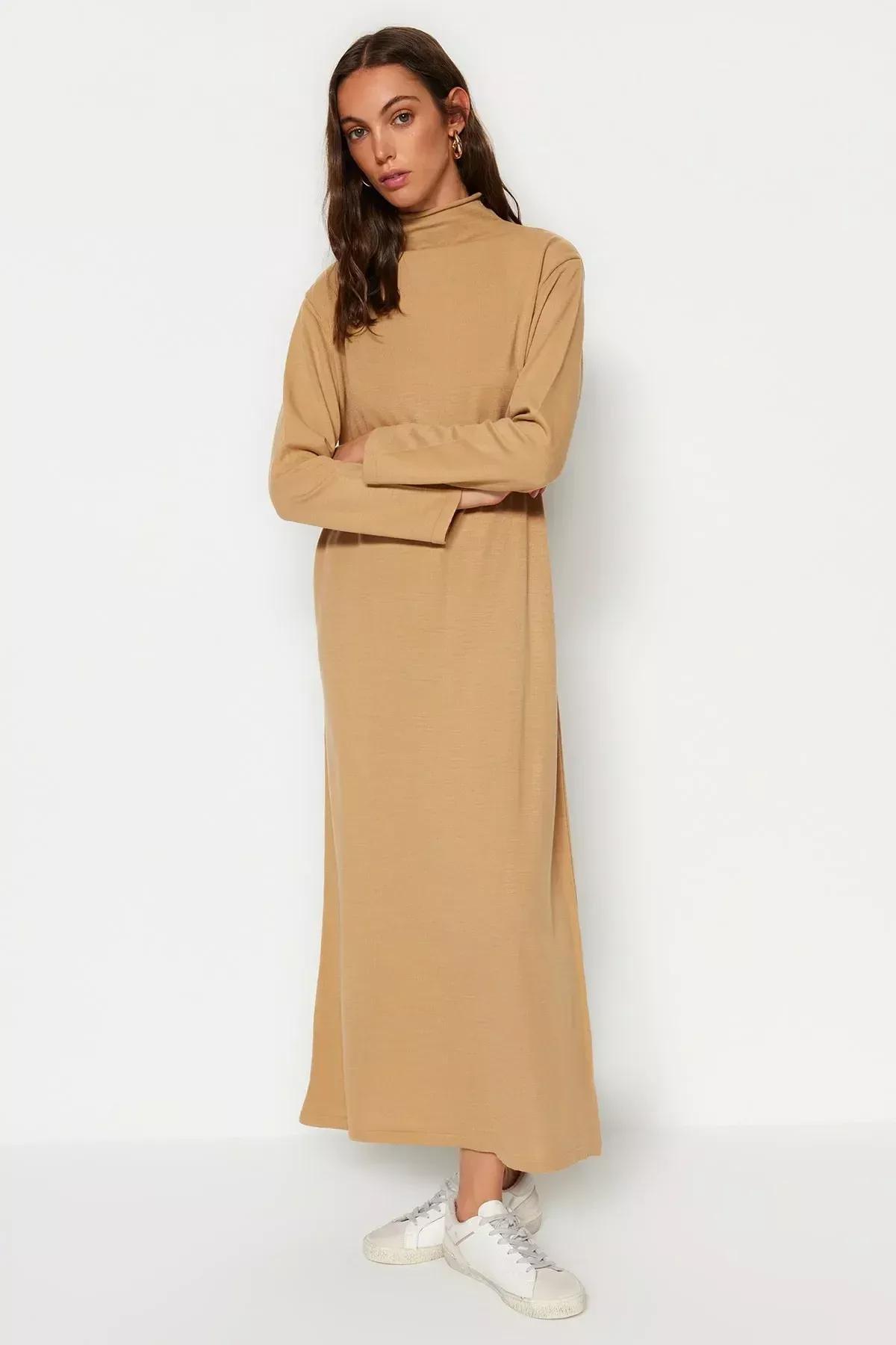 Brown Basic Maxi Dress, , large image number 0