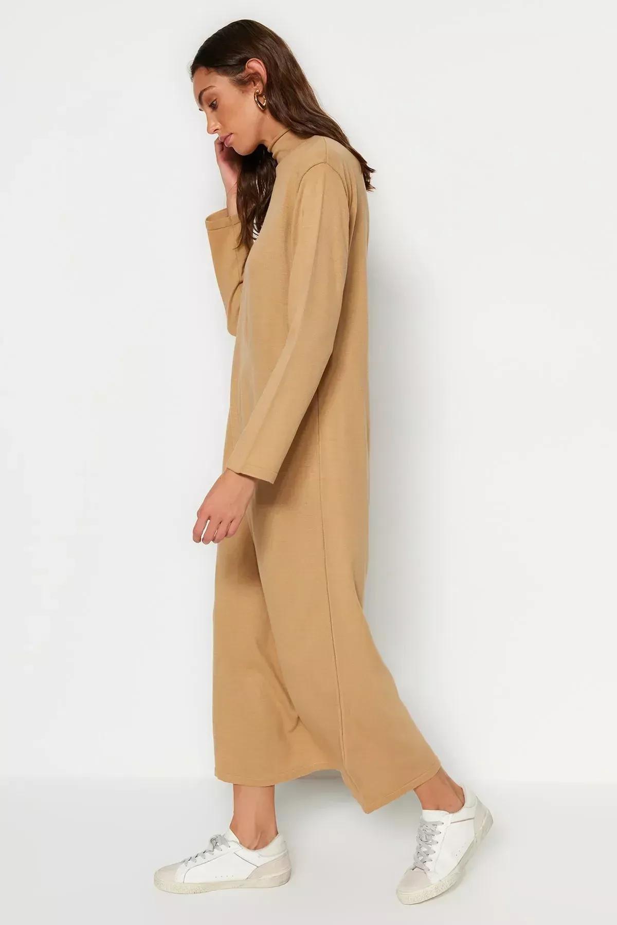 Brown Basic Maxi Dress, , large image number 1