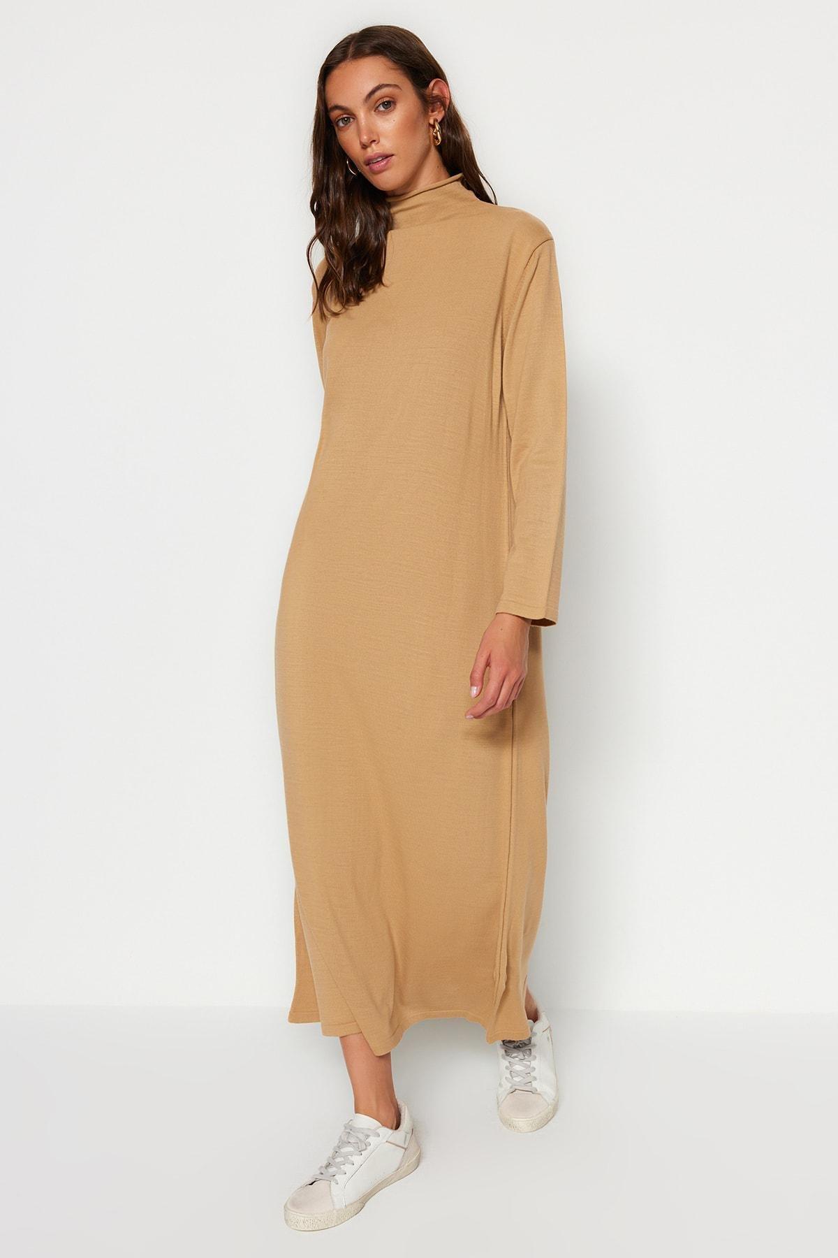 Brown Basic Maxi Dress, , large image number 4