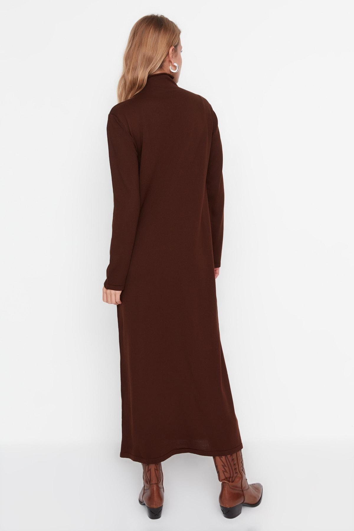 Brown Basic Maxi Dress, , large image number 7