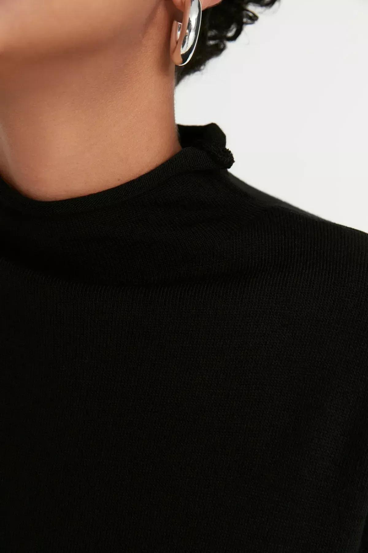 Black Basic Dress, Black, large image number 2