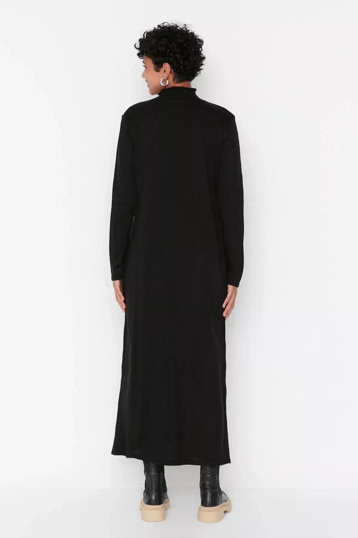 Black Basic Dress, Black, large image number 3