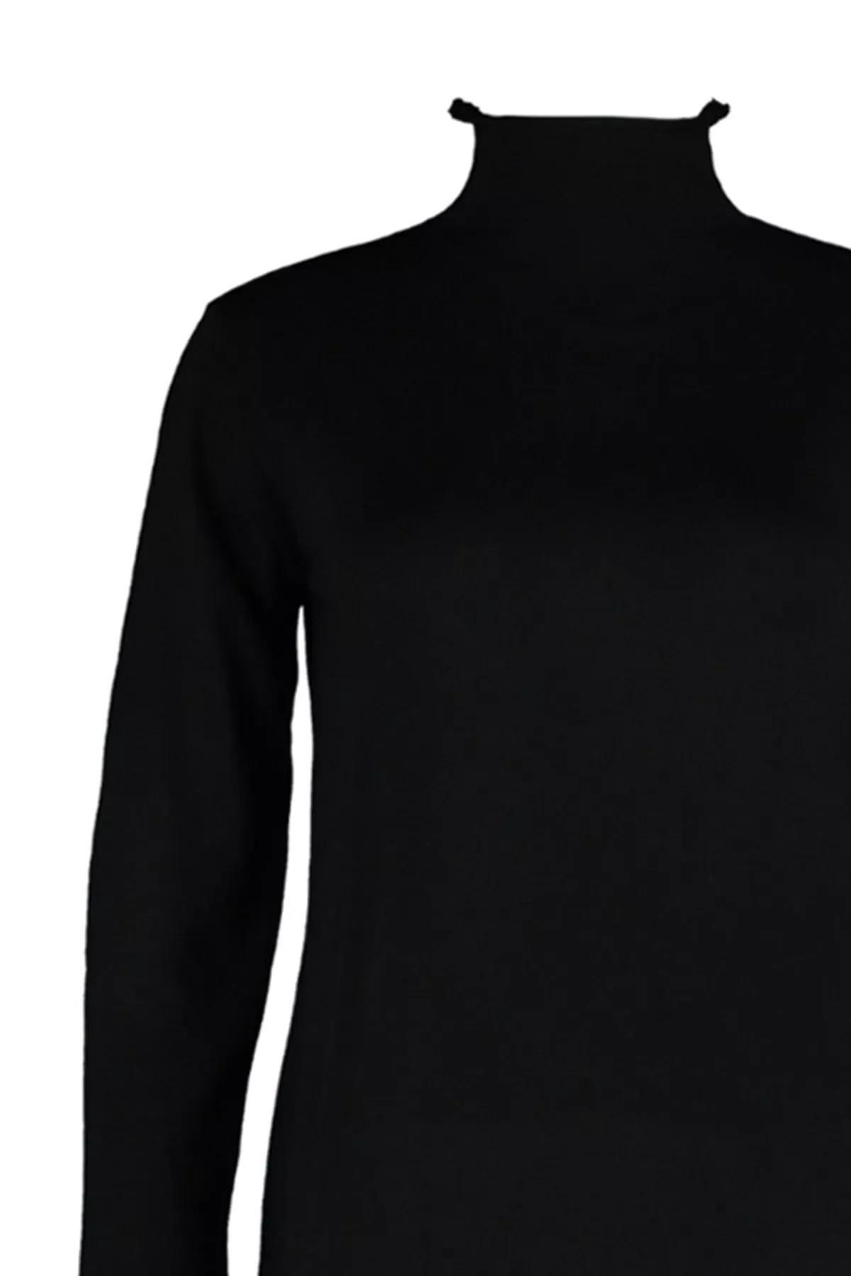 Black Basic Dress, Black, large image number 5
