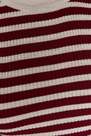 Trendyol - Burgundy Striped Plus Size Sweater