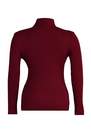 Trendyol - Burgundy High Neck Plus Size Sweater