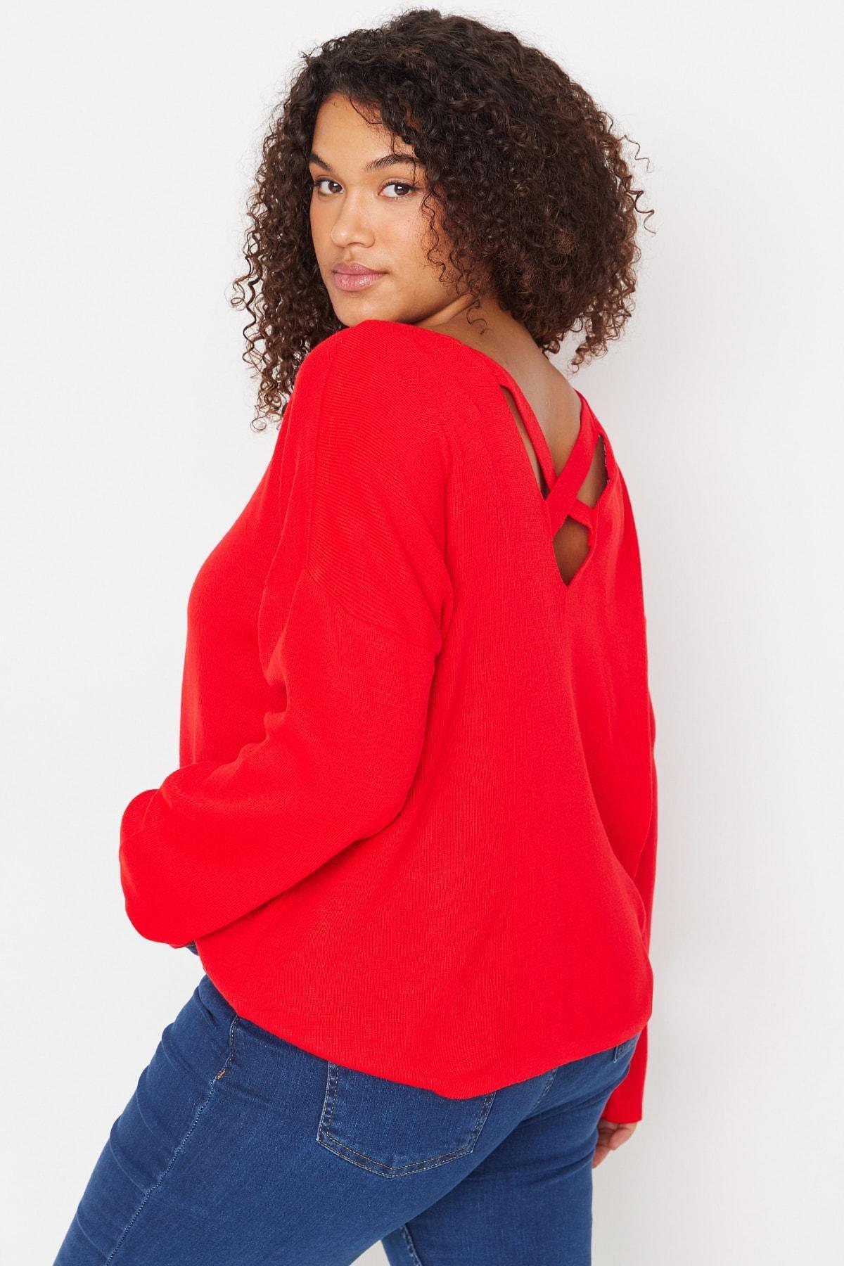 Red Shift Plus Size Sweater, , large image number 0