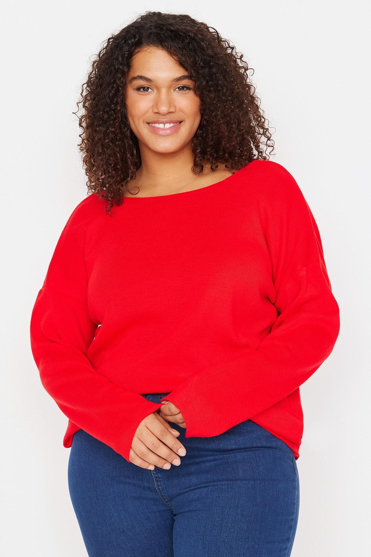 Red Shift Plus Size Sweater, , large image number 2