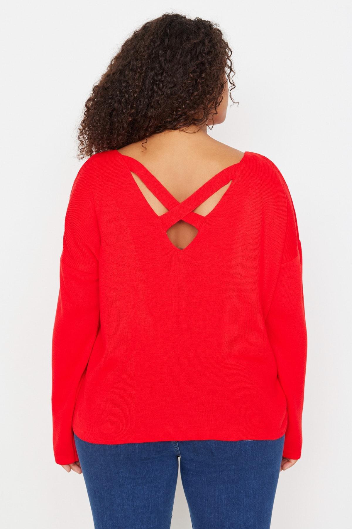 Red Shift Plus Size Sweater, , large image number 3