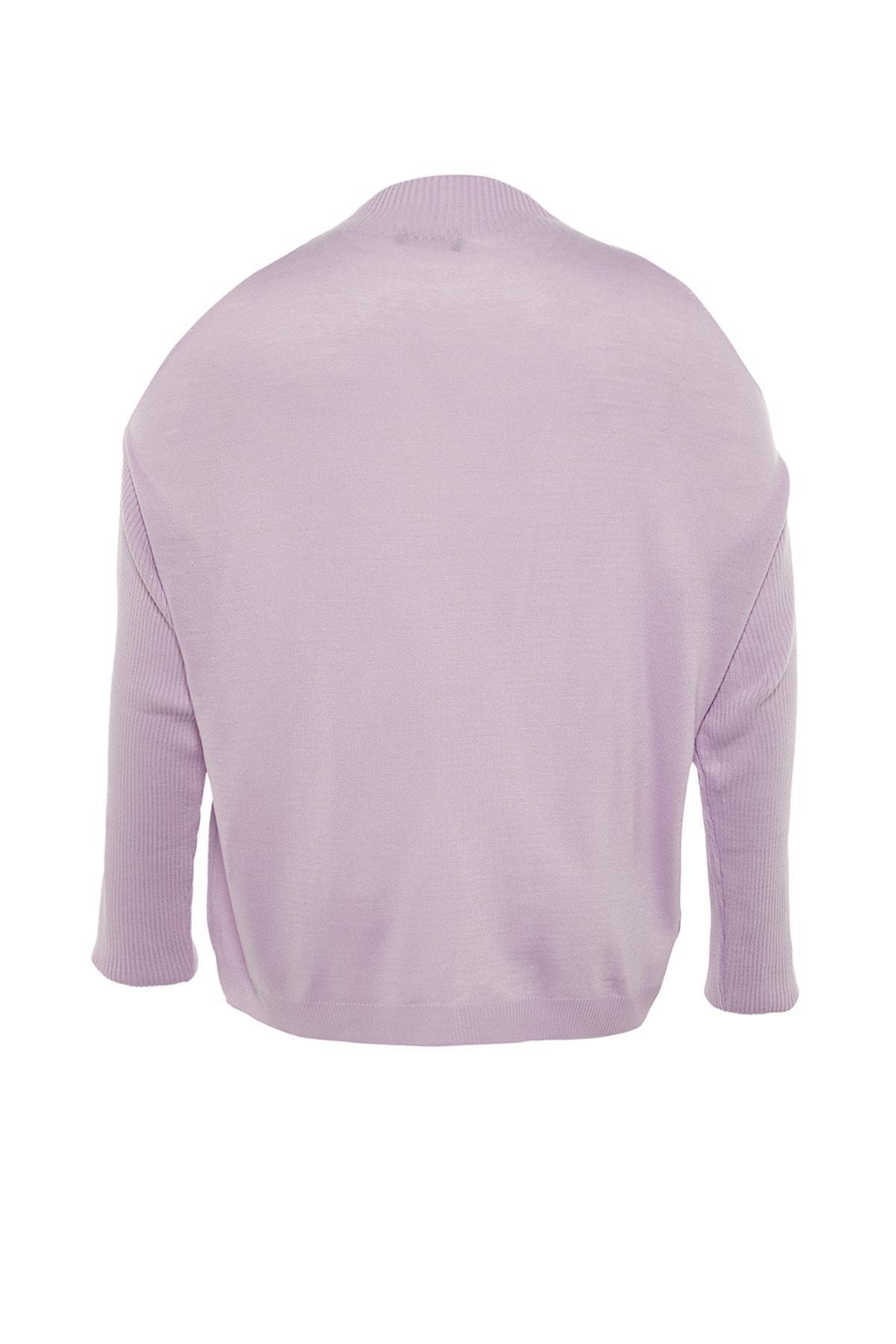 Purple Off-Shoulder Plus Size Sweater, Set Of 2, , large image number 10