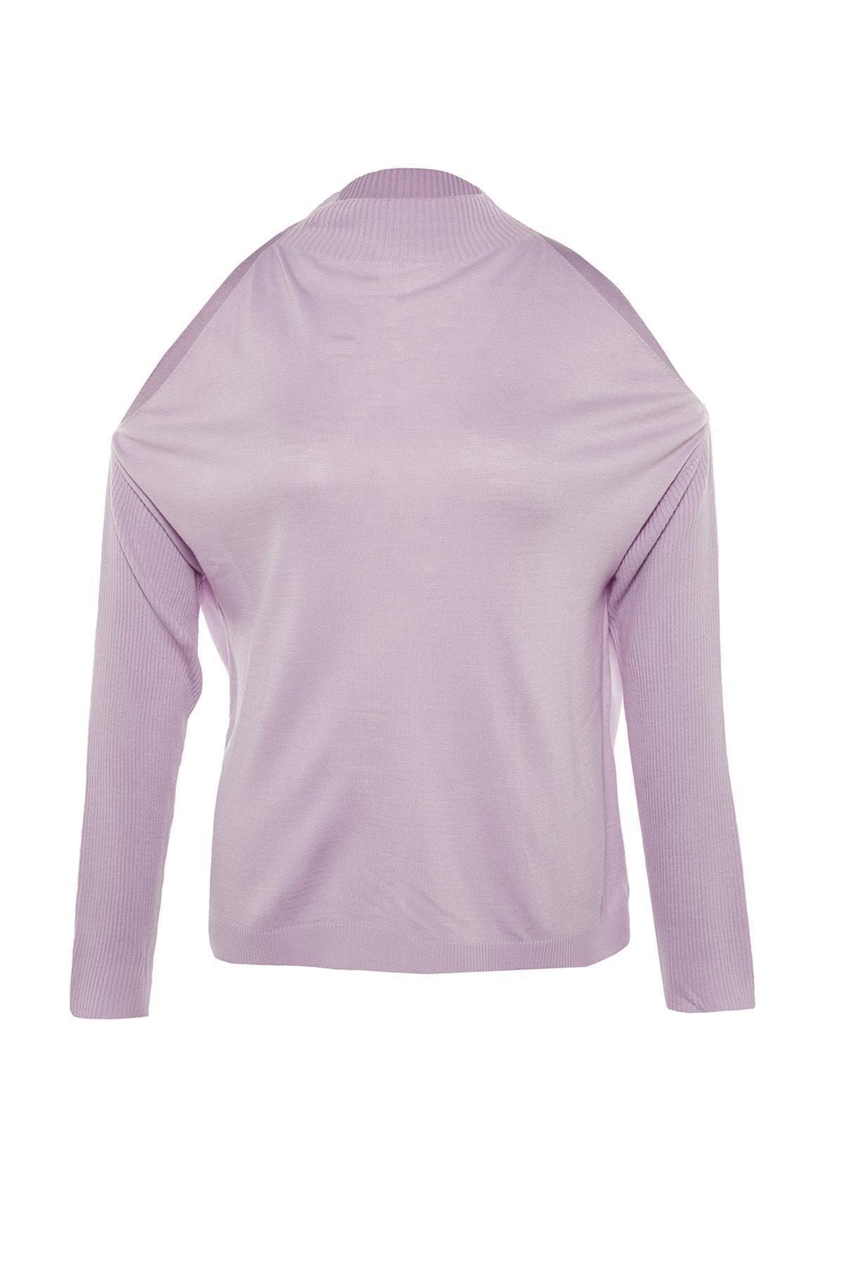 Purple Off-Shoulder Plus Size Sweater, Set Of 2, , large image number 11