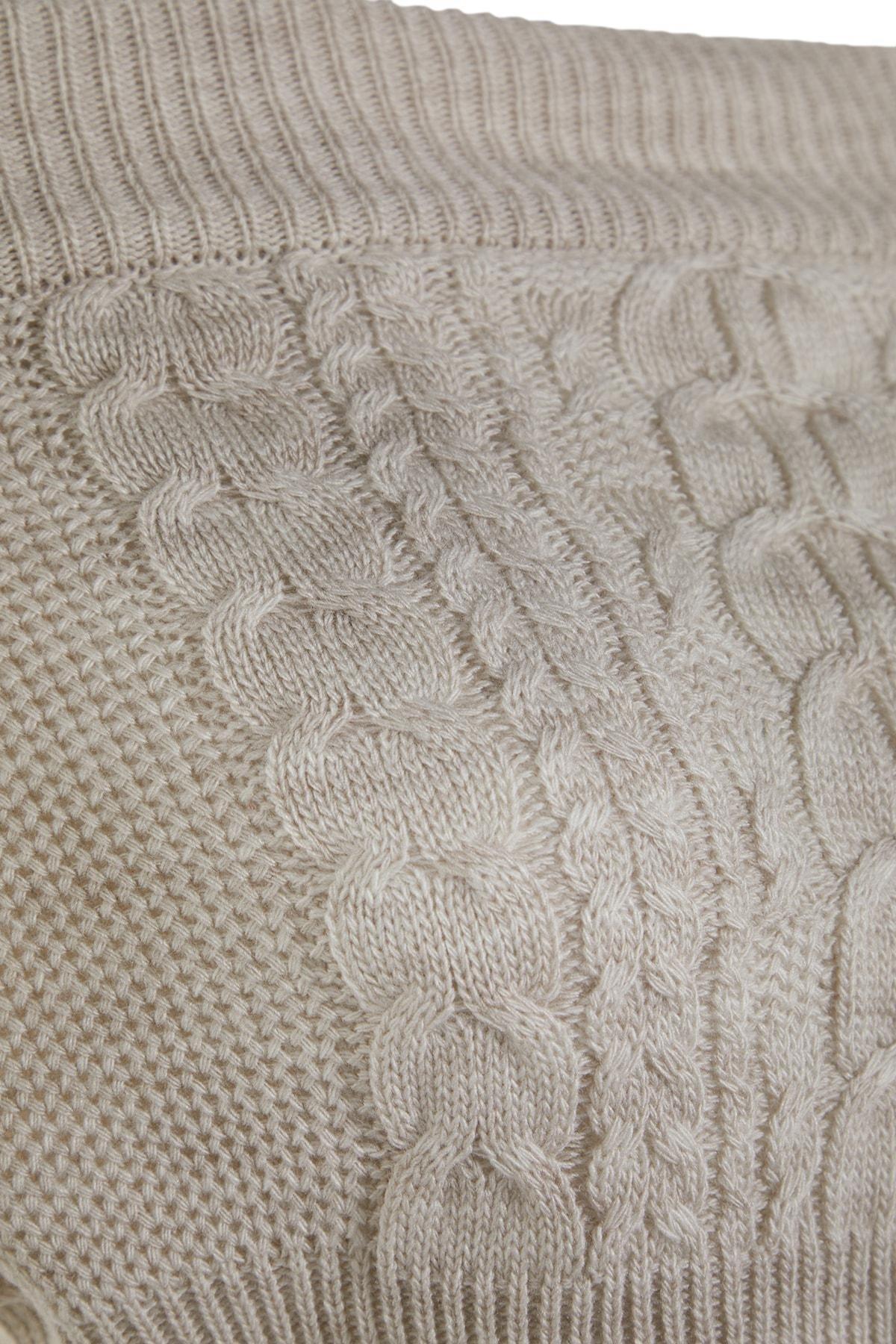 Beige Textured Sweater, , large image number 6