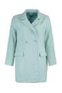 Trendyol - Green Double Breasted Plus Size Coat