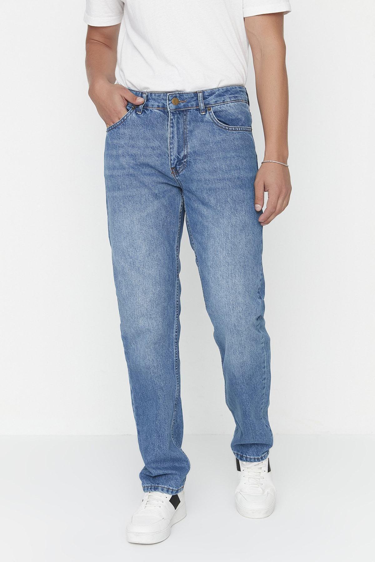 Blue Straight Jeans, , large image number 0
