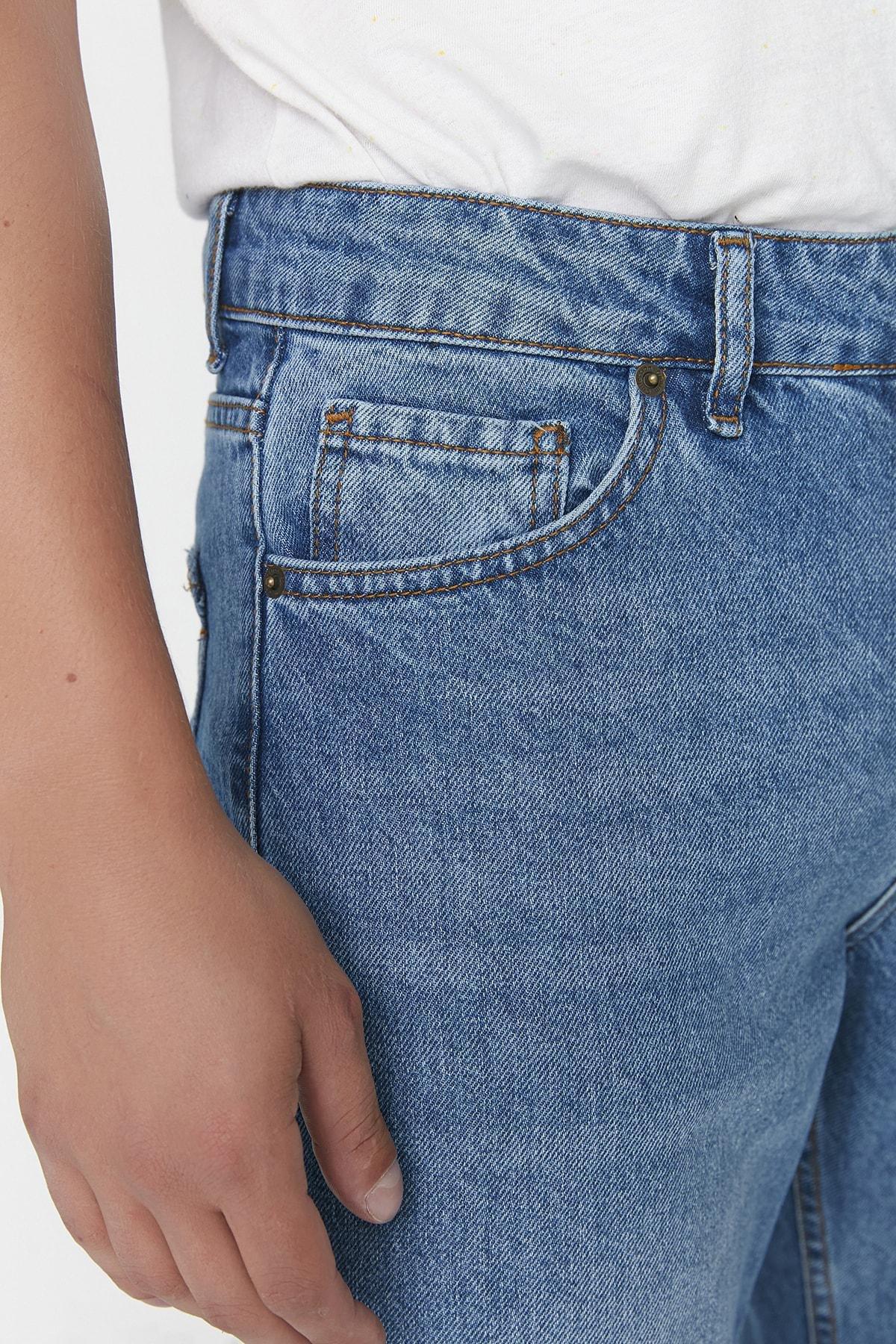 Blue Straight Jeans, , large image number 3