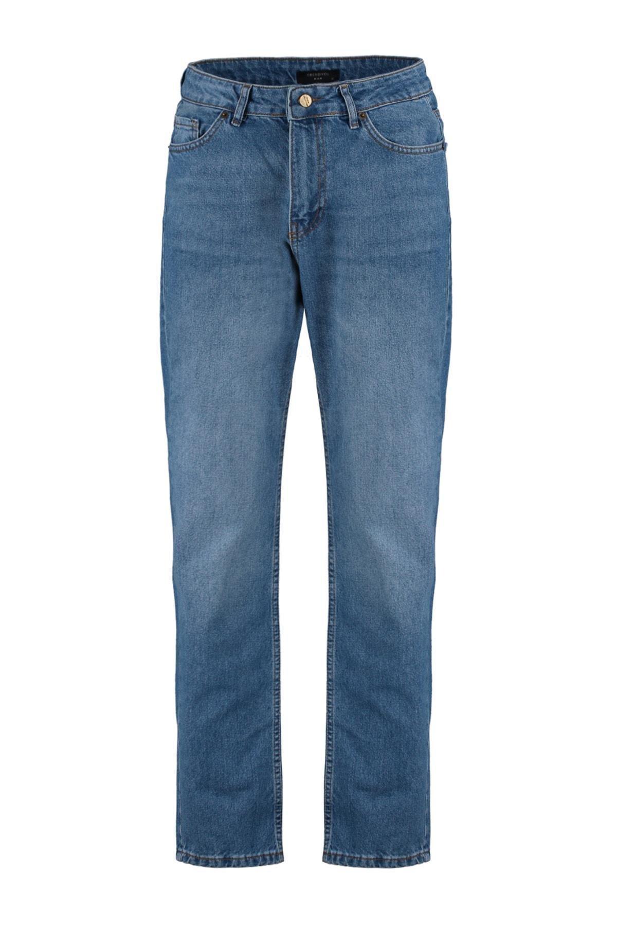 Blue Straight Jeans, , large image number 5