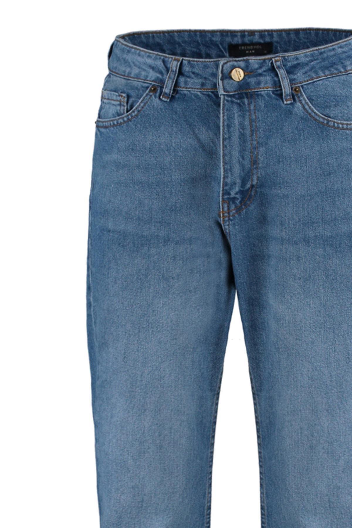 Blue Straight Jeans, , large image number 6