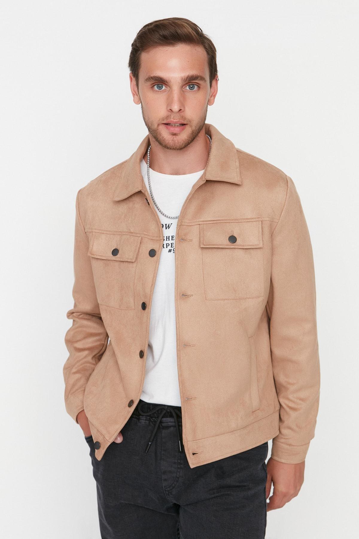 Brown Buttoned Down Jacket, , large image number 0
