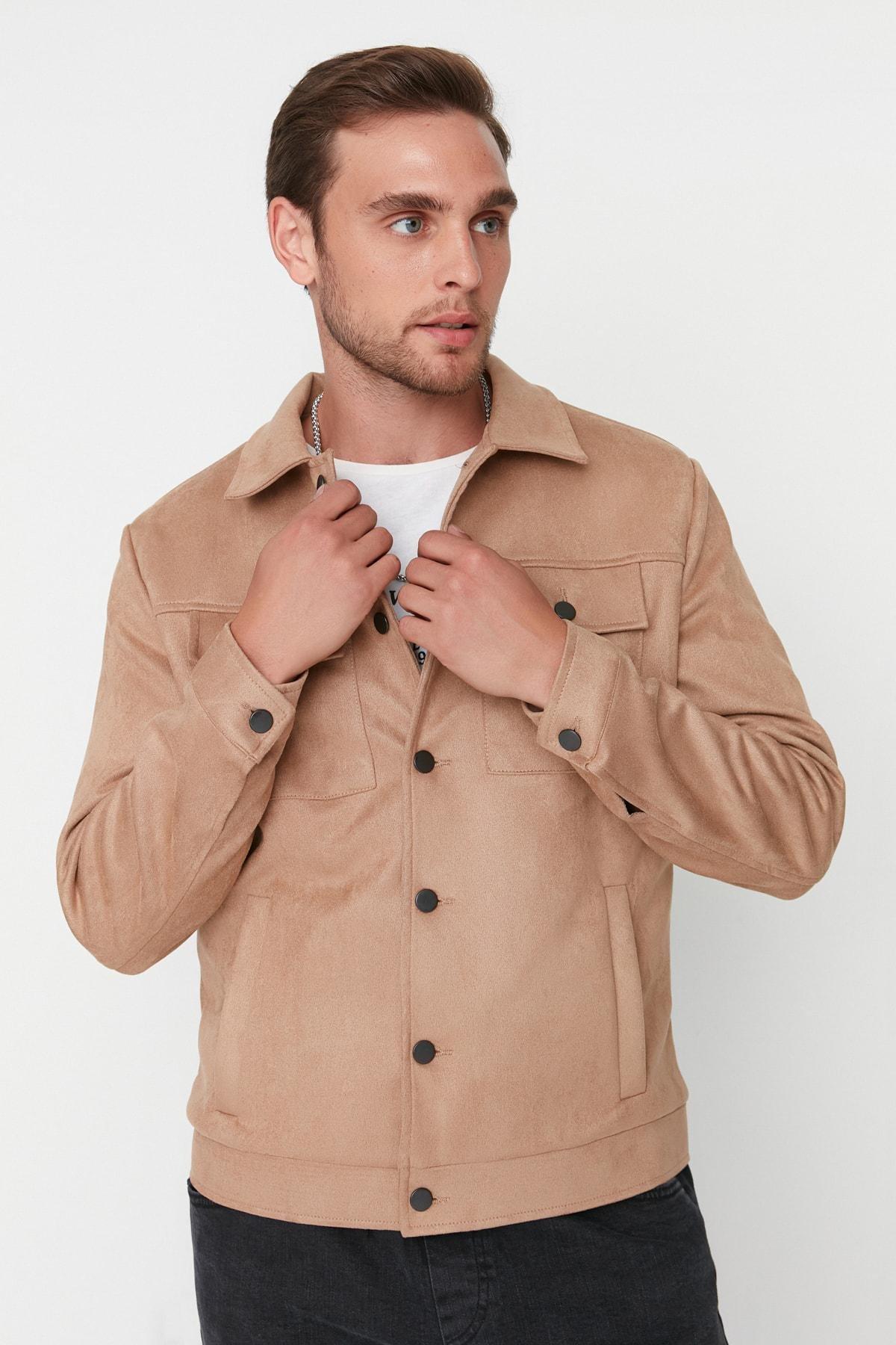 Brown Buttoned Down Jacket, , large image number 2