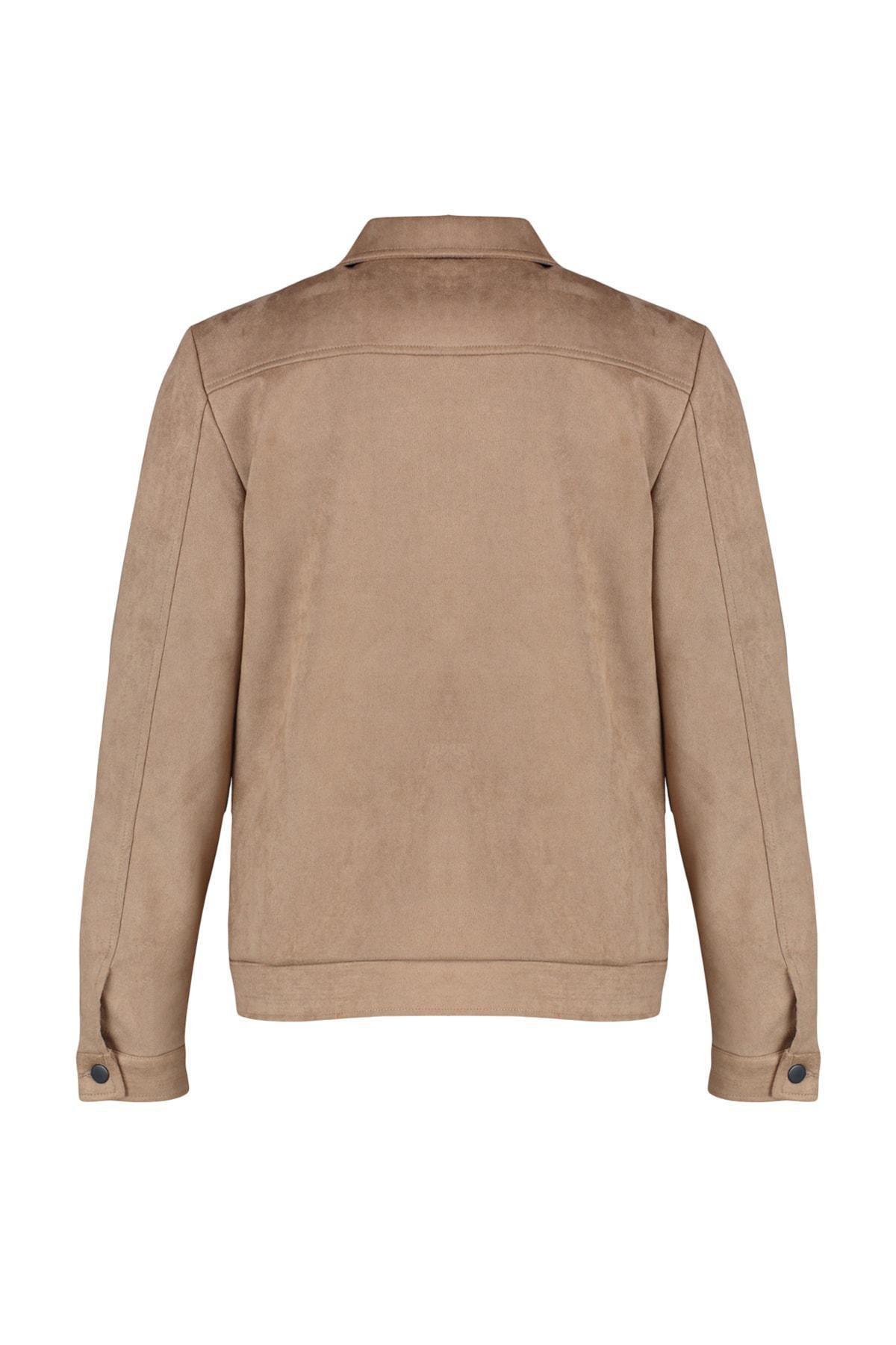 Brown Buttoned Down Jacket, , large image number 7