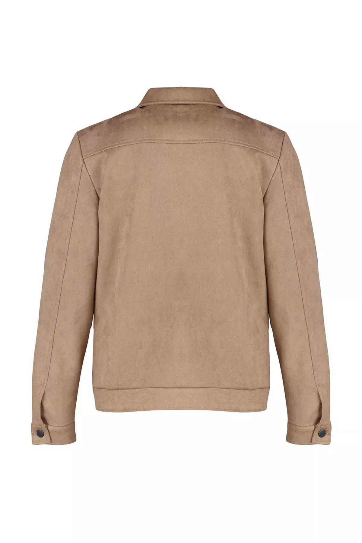 Brown Buttoned Down Jacket, Brown, large image number 11