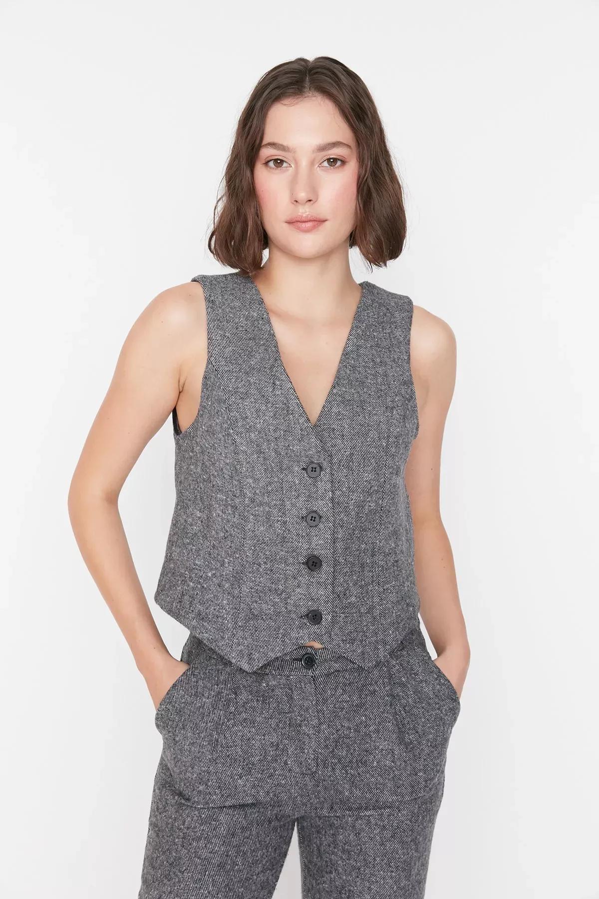 V-Neck Vest, , large image number 0
