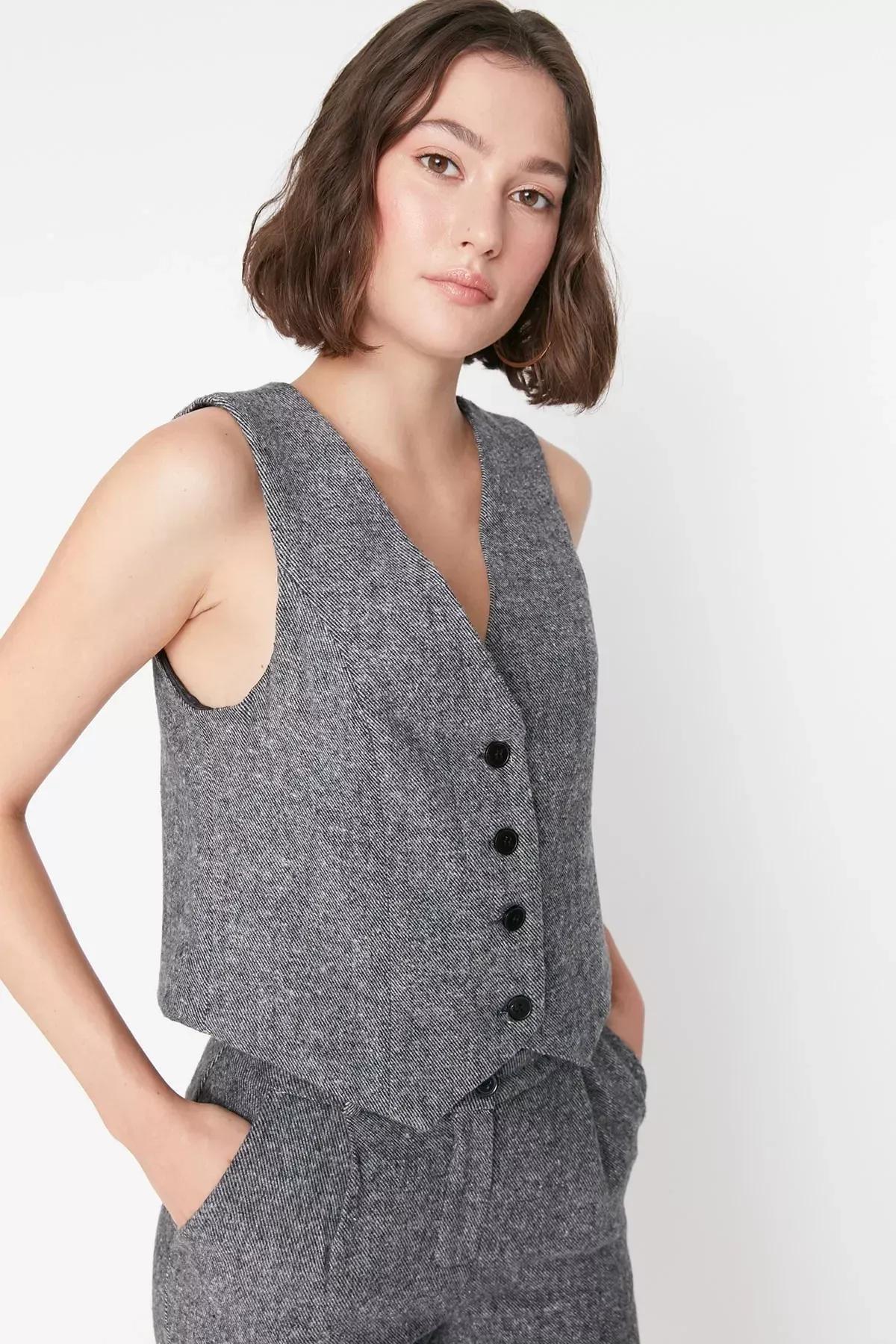 V-Neck Vest, , large image number 2