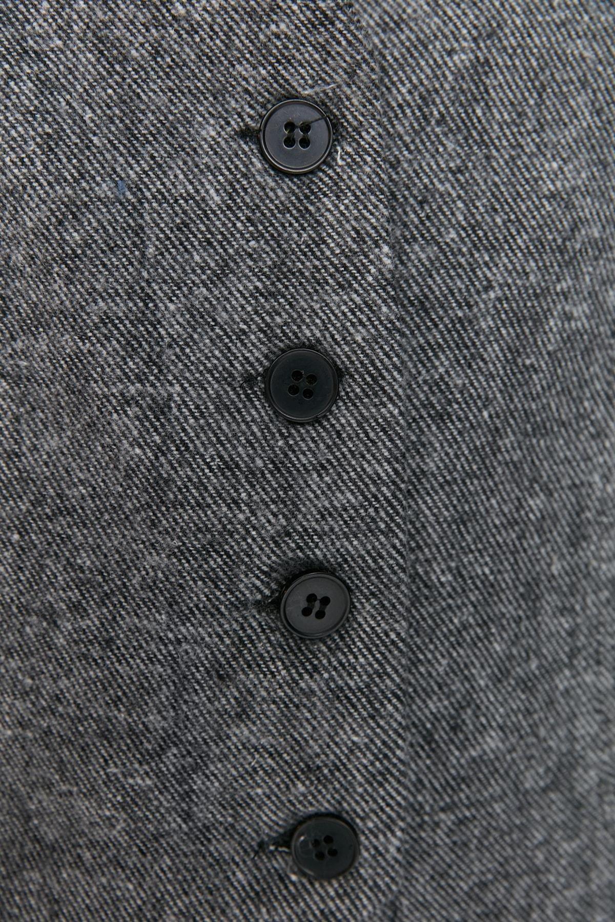Trendyol - Grey V-Neck Vest