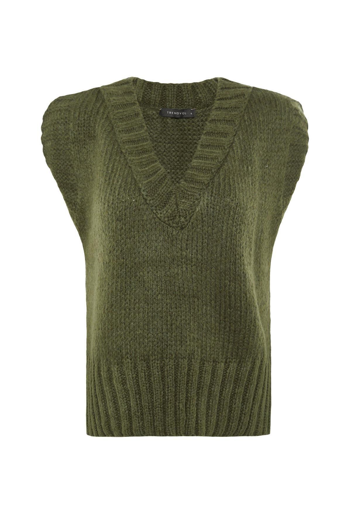 Trendyol - Khaki Knitted Sweater