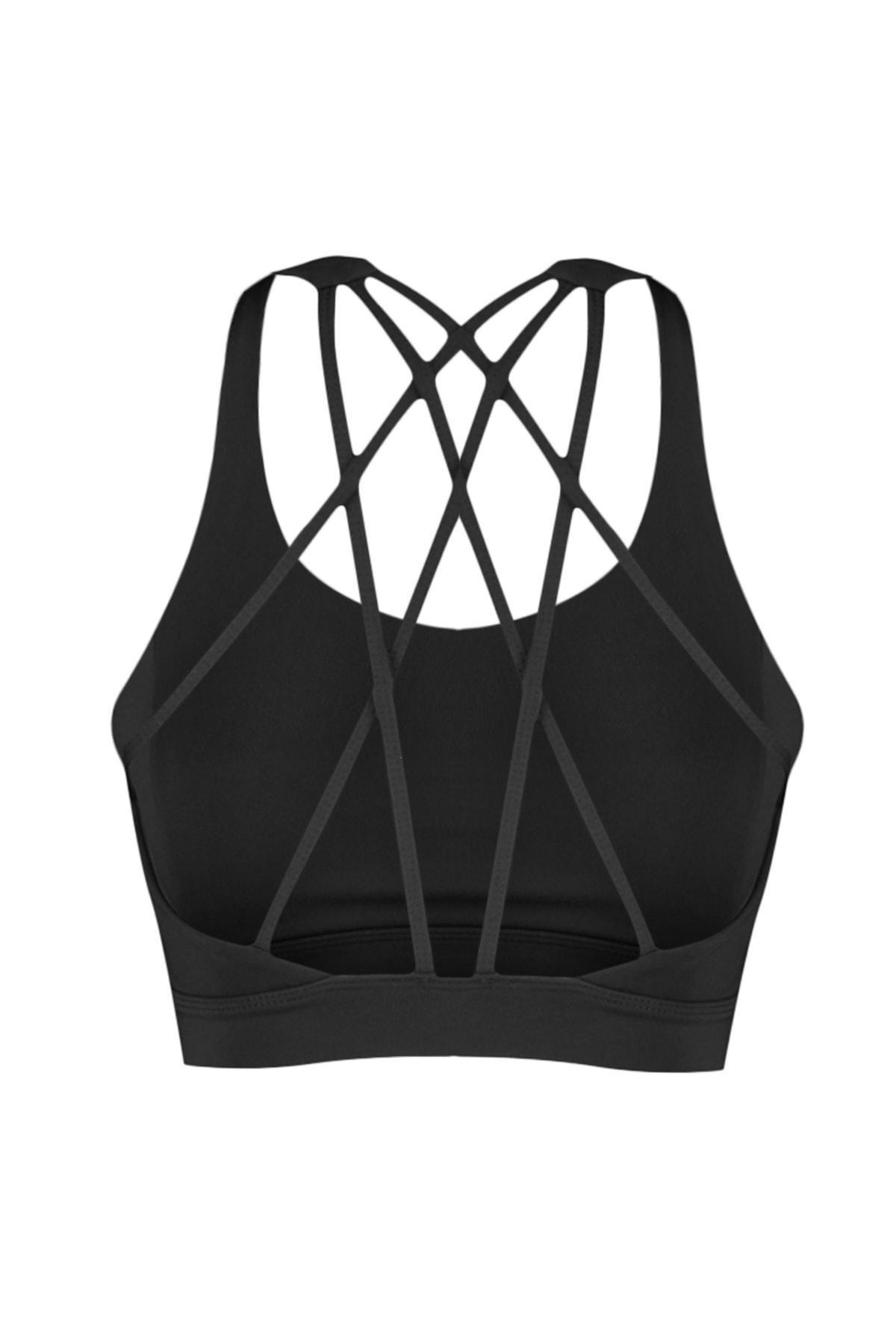 Trendyol - Black Plain Sports Bra