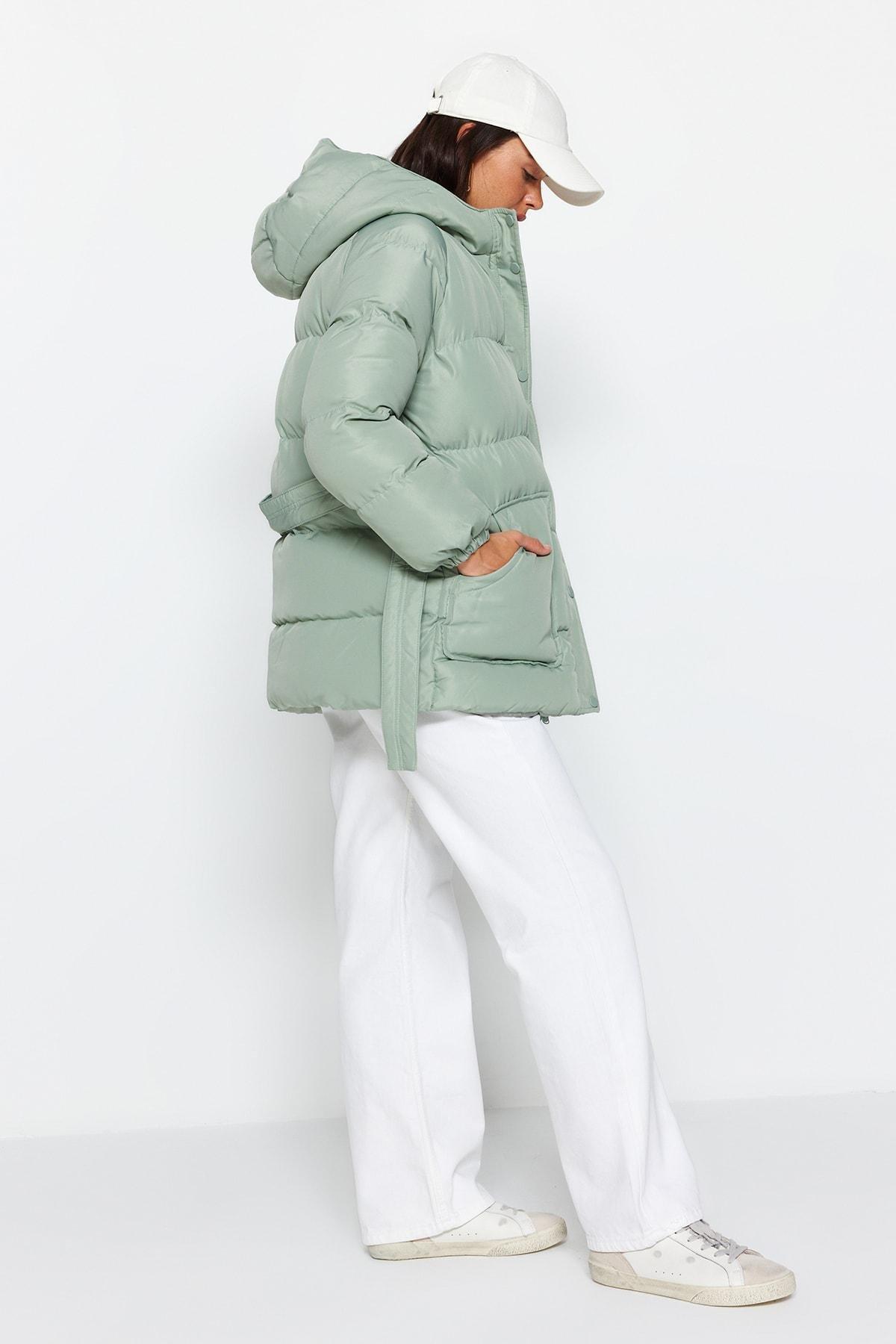 Trendyol - Green Puffer Jacket