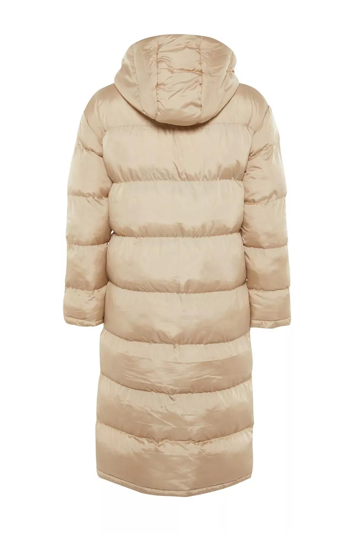 Beige Puffer Jacket, Beige, large image number 6