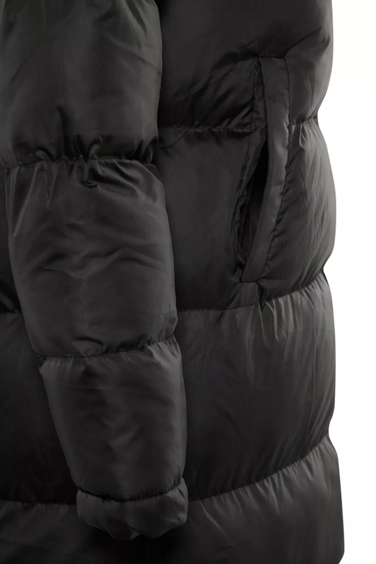 Black Puffer Jacket, Black, large image number 5