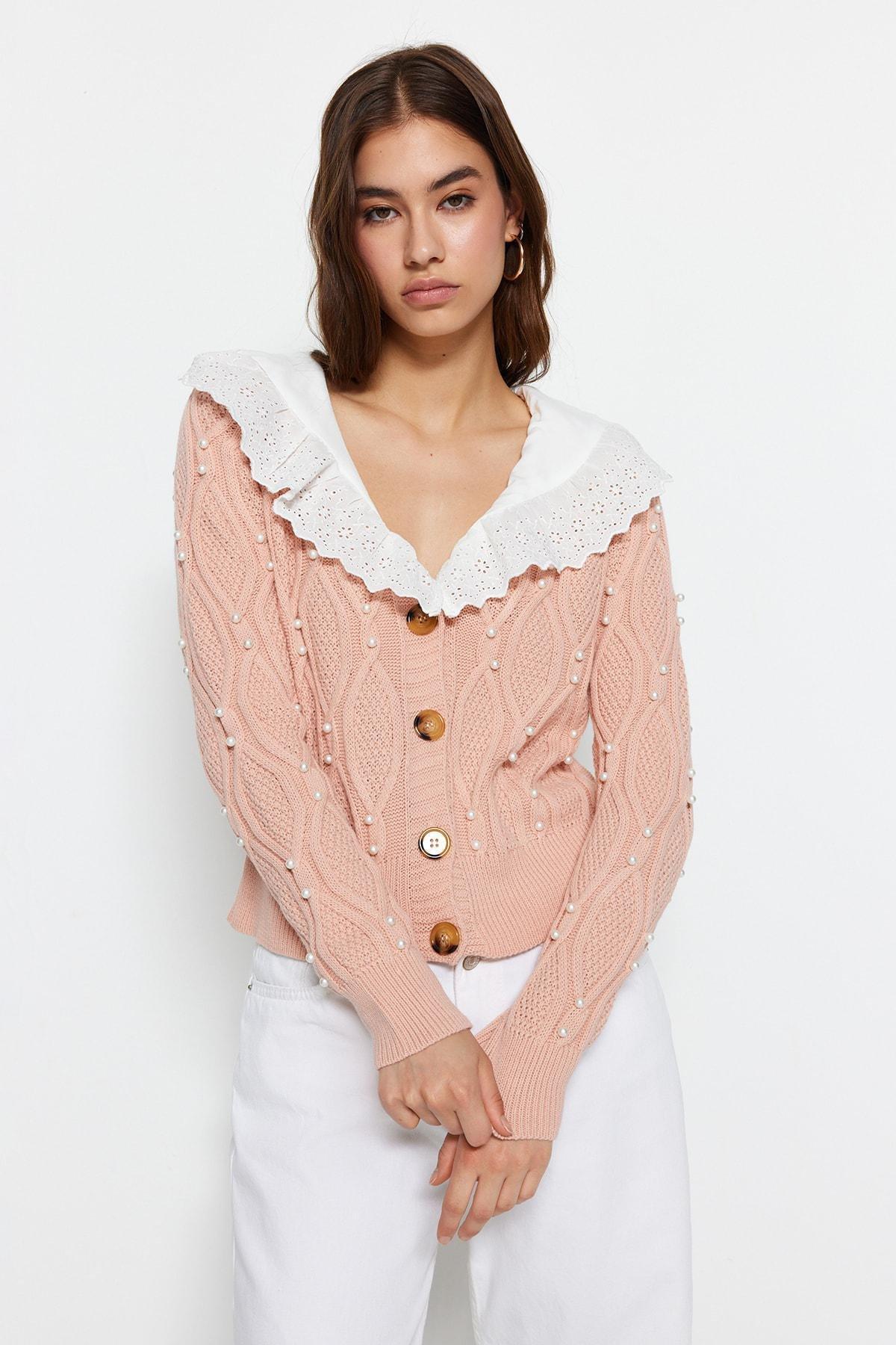 Pink Regular Cardigan, , large image number 0