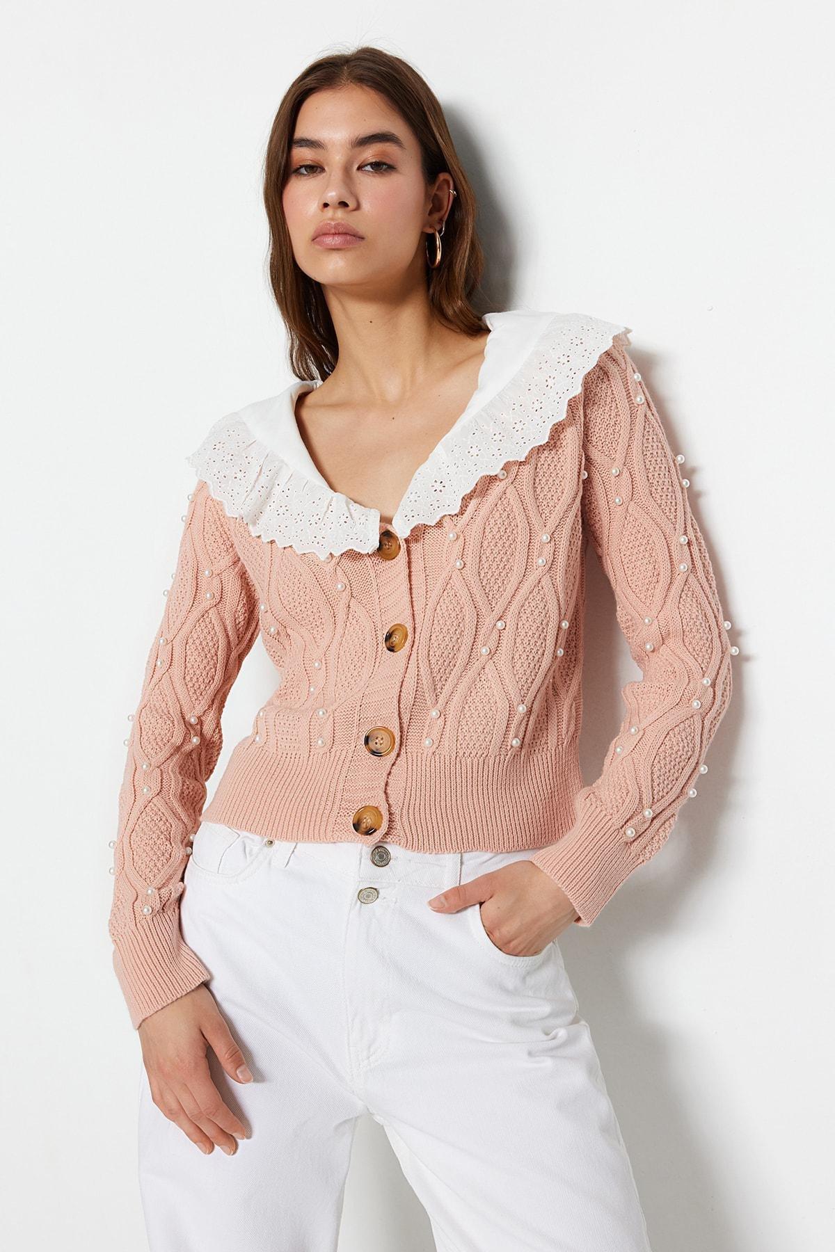 Pink Regular Cardigan, , large image number 1