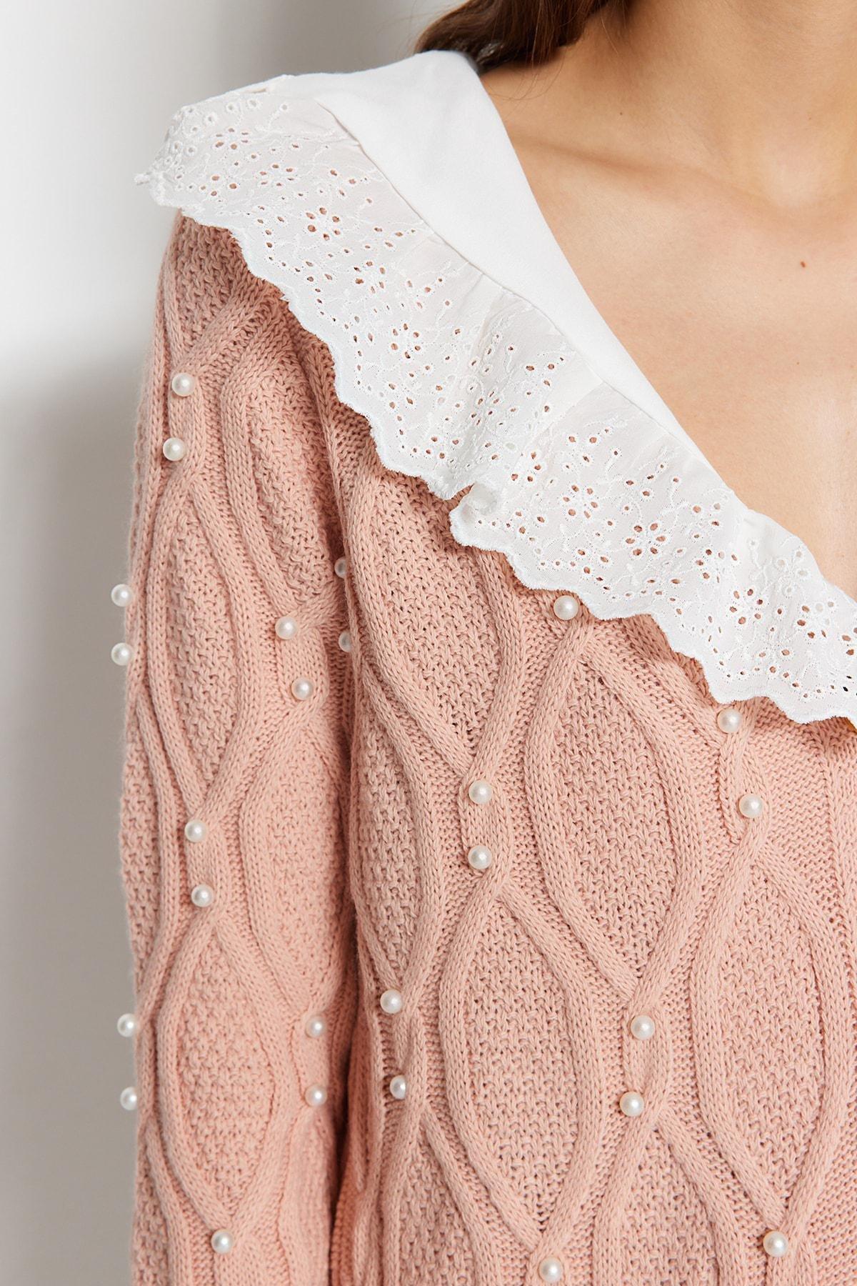 Pink Regular Cardigan, , large image number 3
