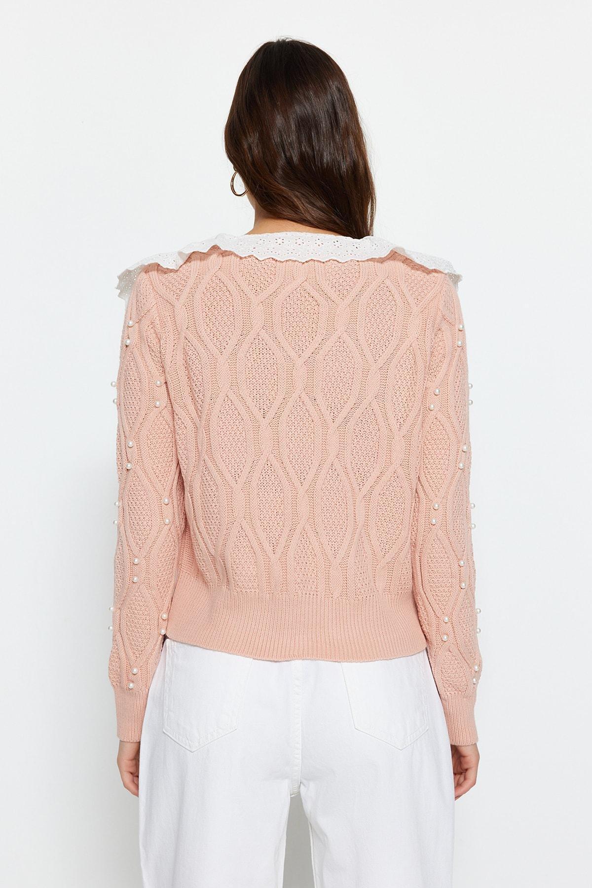 Pink Regular Cardigan, , large image number 4