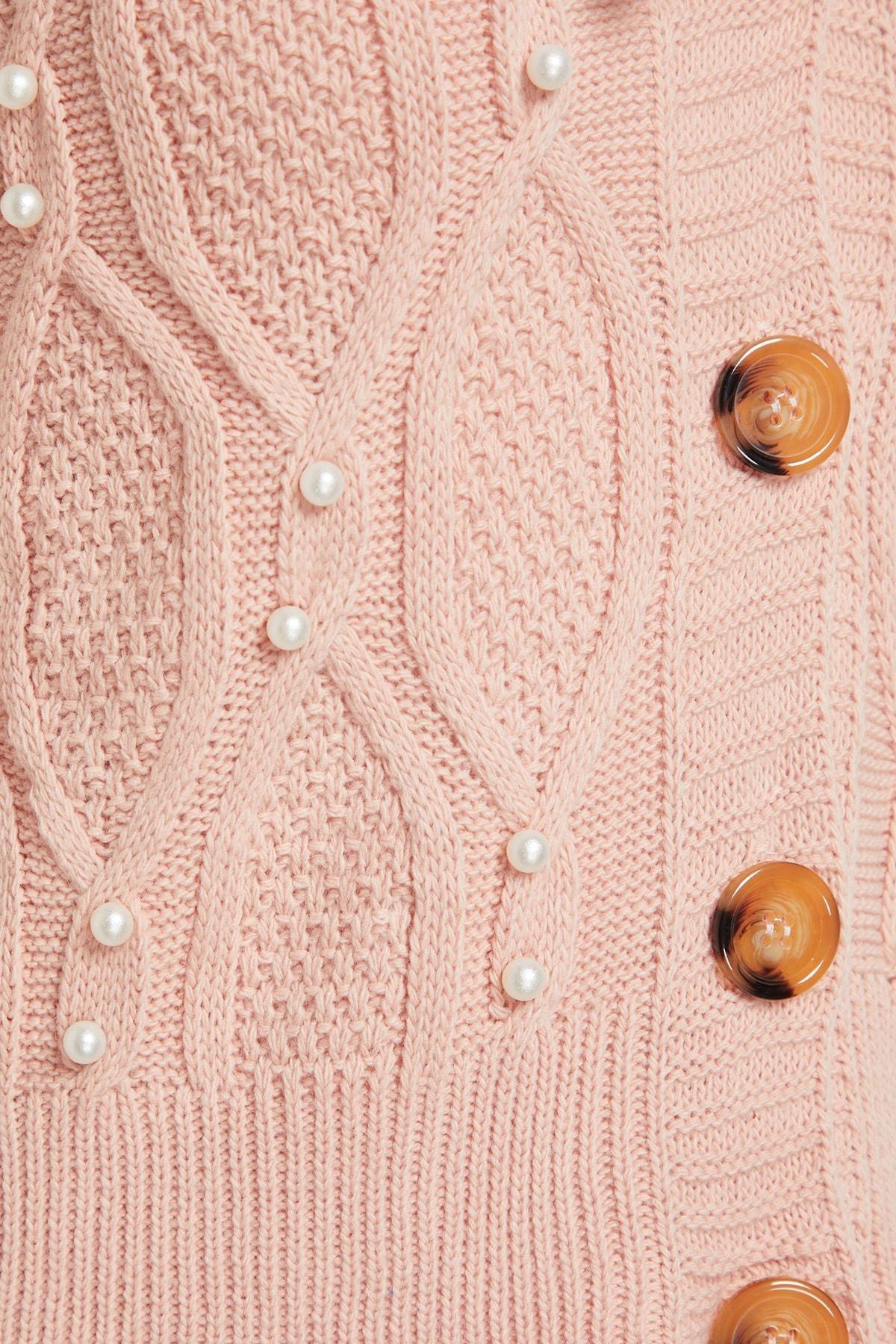 Pink Regular Cardigan, , large image number 7