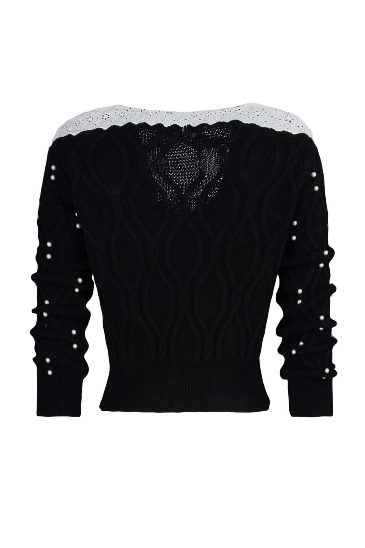 Black Polo Neck Cardigan, , large image number 5