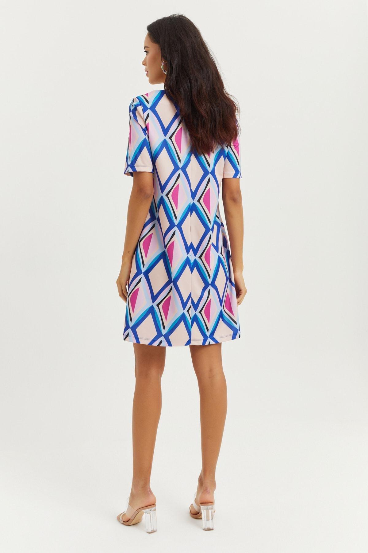 Purple Diamond Basic Dress, Lilac, large image number 2