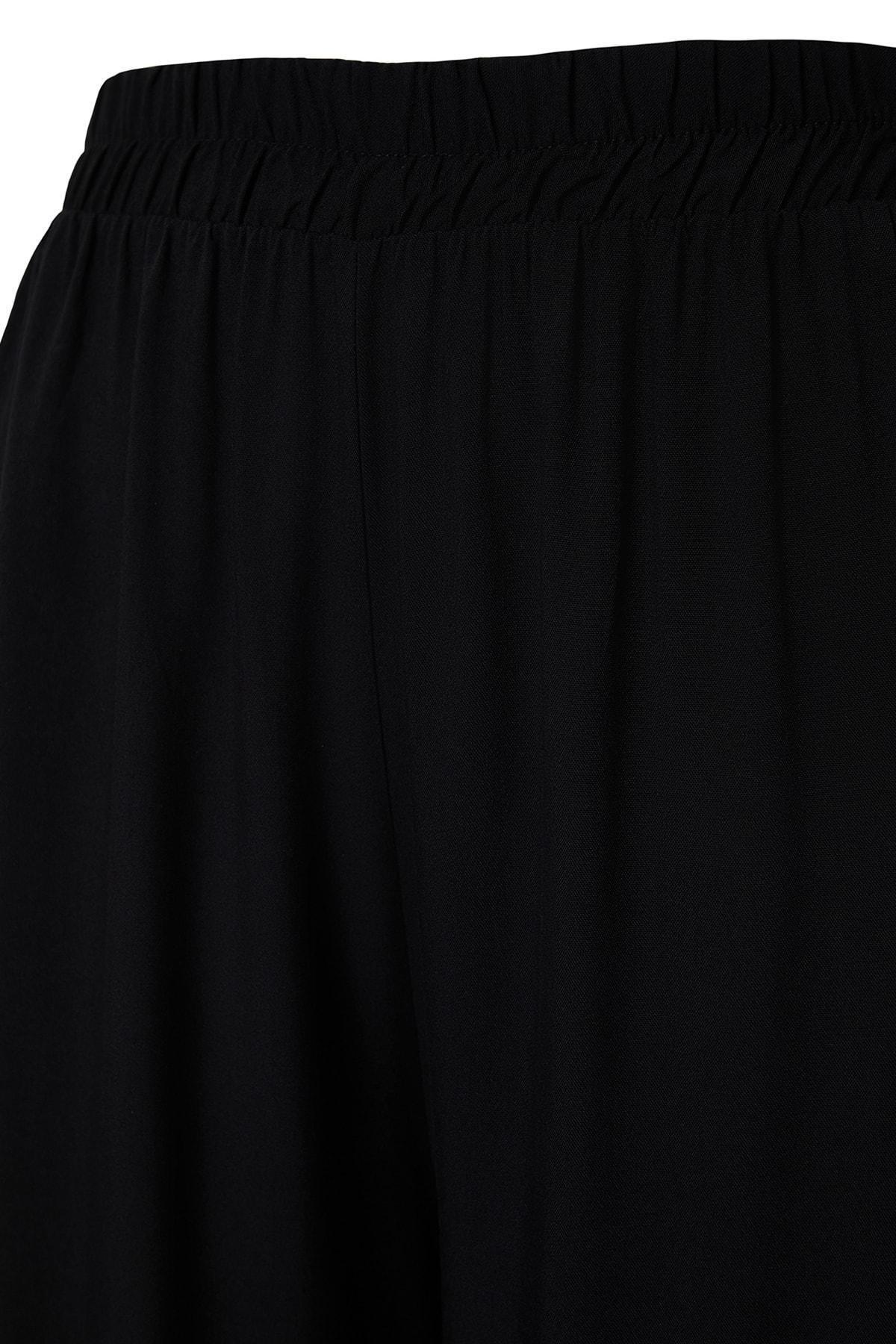 Black Loose Plus Size Pants, , large image number 7