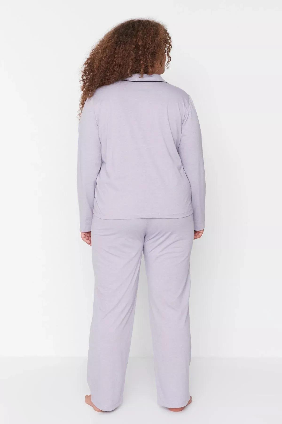 Purple Pyjamas Set, Purple, large image number 6