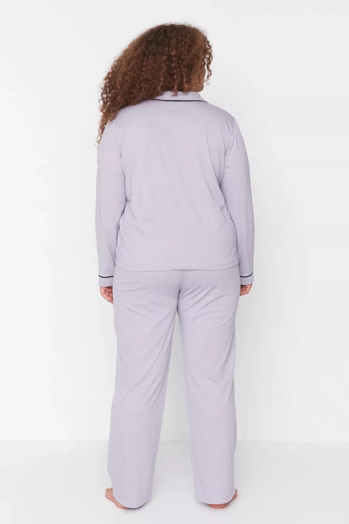 Purple Pyjamas Set, Purple, large image number 7