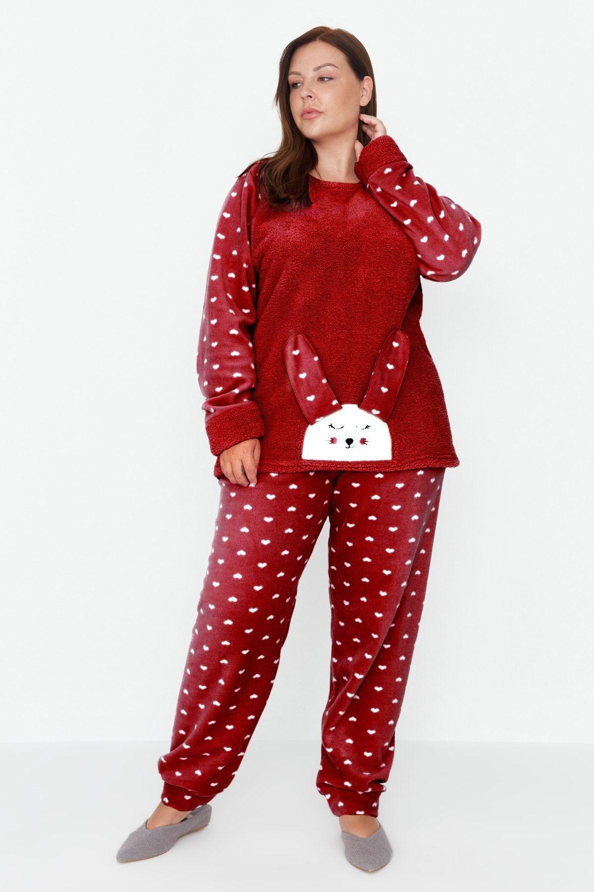 Red Heart Polar Fleece Pyjama Set of 2, , large image number 2