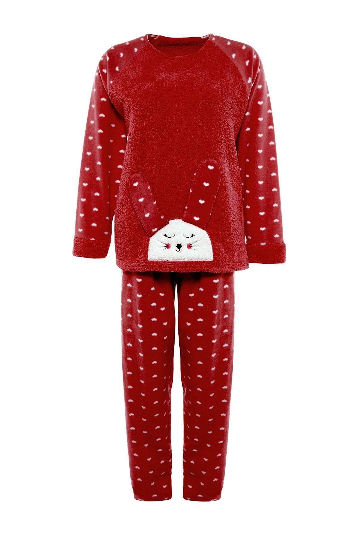 Red Heart Polar Fleece Pyjama Set of 2, , large image number 6