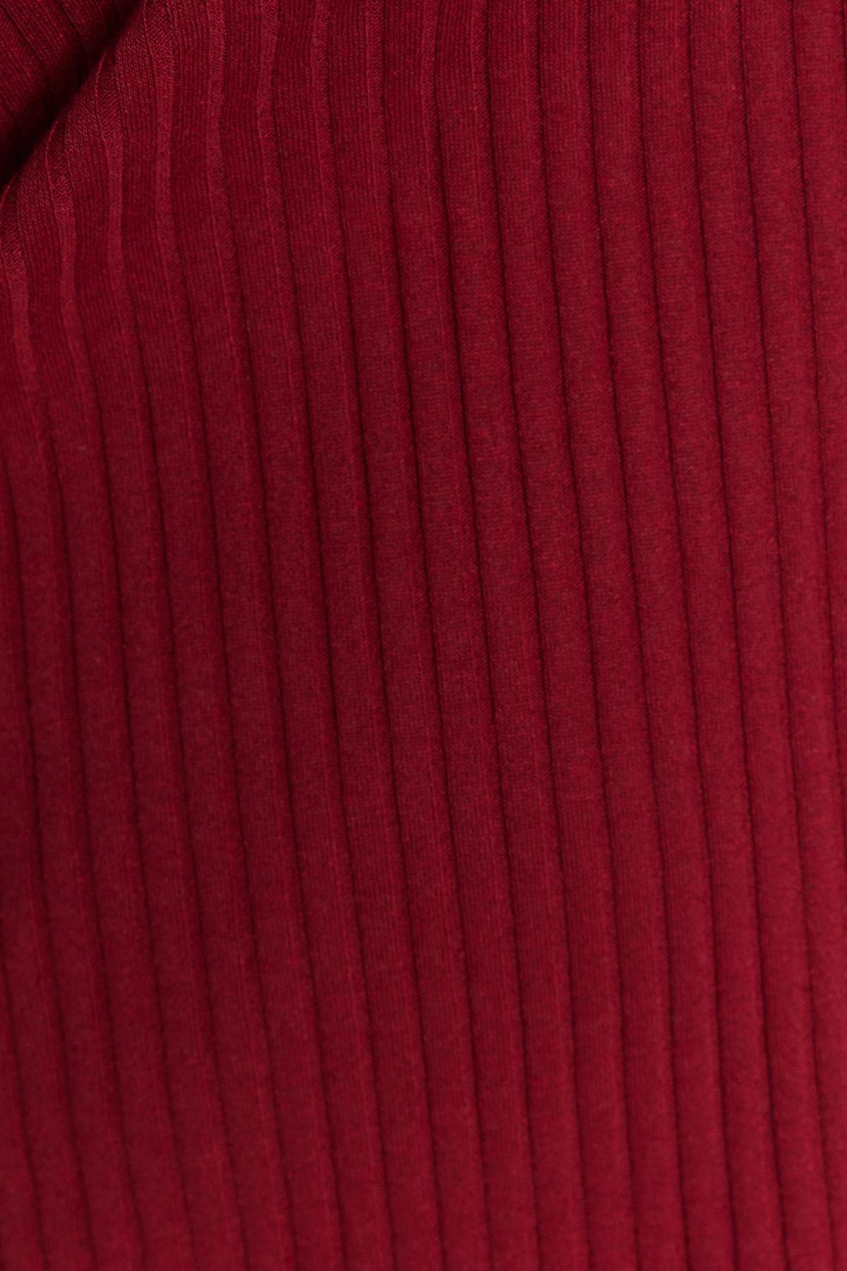 Burgundy Knitted Plus Size Co-Ord Sets, , large image number 3