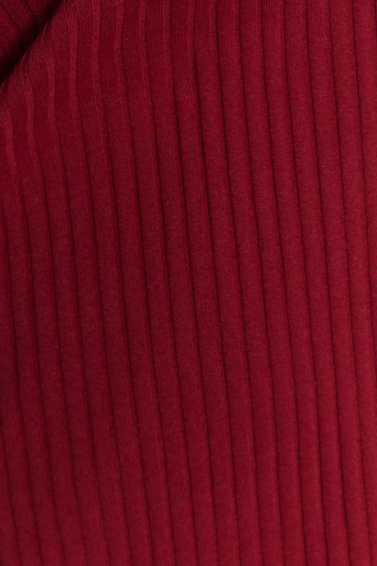 Trendyol - Burgundy Knitted Plus Size Co-Ord Sets