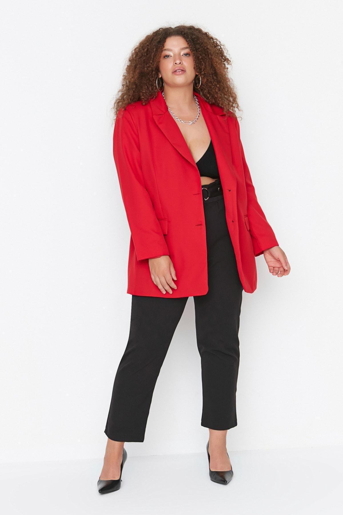 Black Cigarette Pants Plus Size Pants, , large image number 1